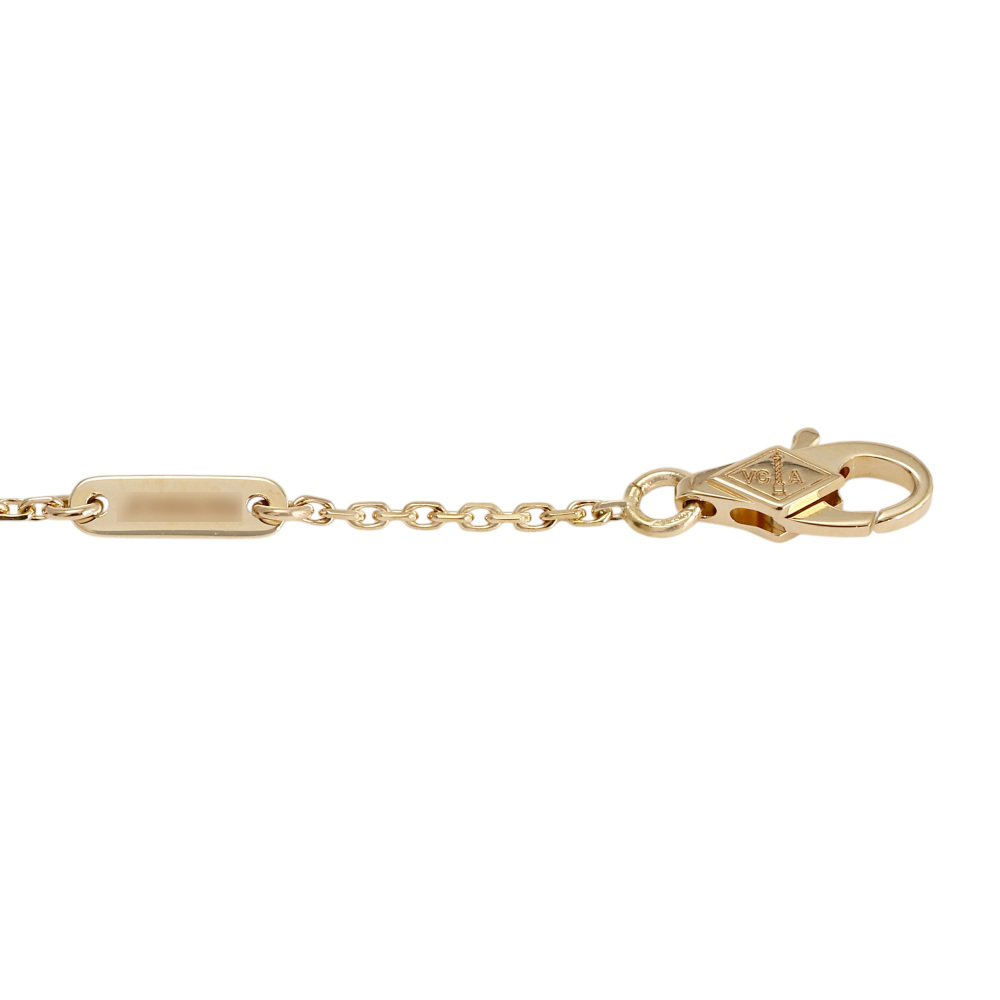 Van Cleef & Arpels Sweet Alhambra Necklace 18K Yellow Gold Mother of Pearl VCARF69100