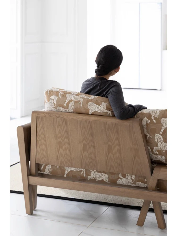 CH109 - Herm@s Deco Royal Horse Sofa Bed: Double-purpose, Wooden, Study