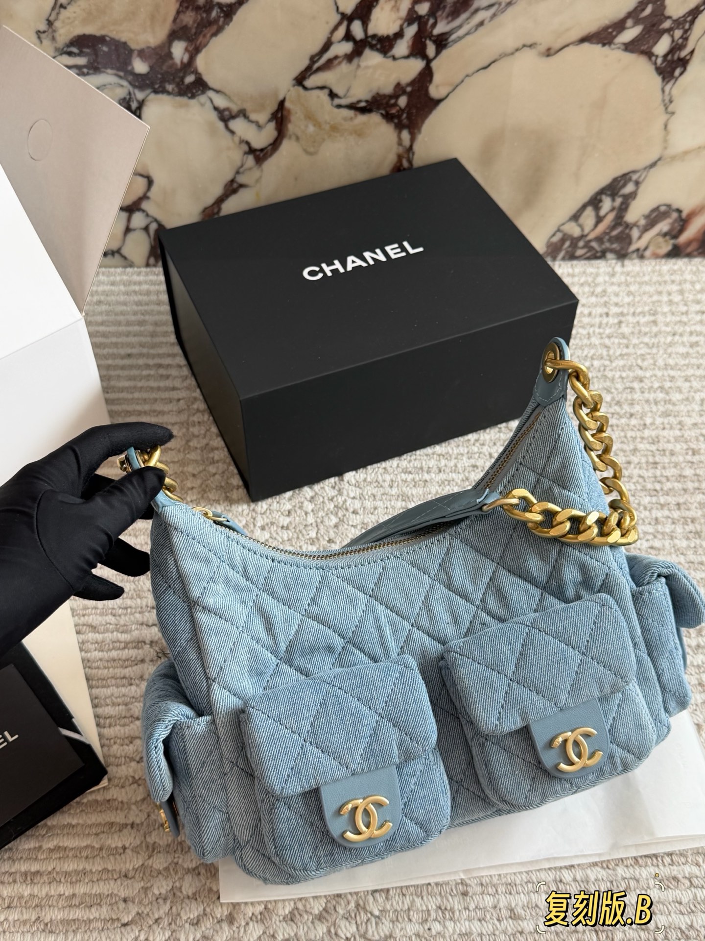 Chanel 25C Hobo Hippie Bag - cnluxepick