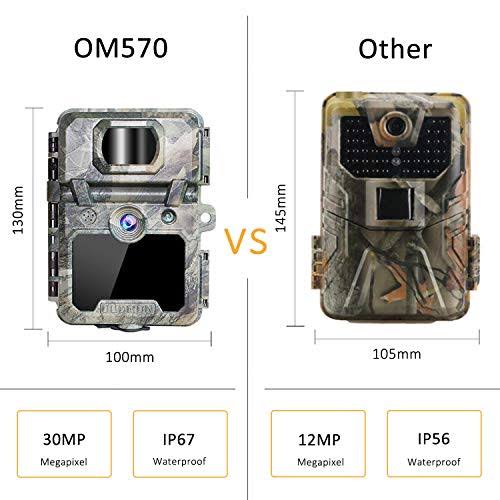 OUDMON Trail Game Camera 30MP 1080p 30FPS FHD Waterproof IP67 Hunting Scouting
