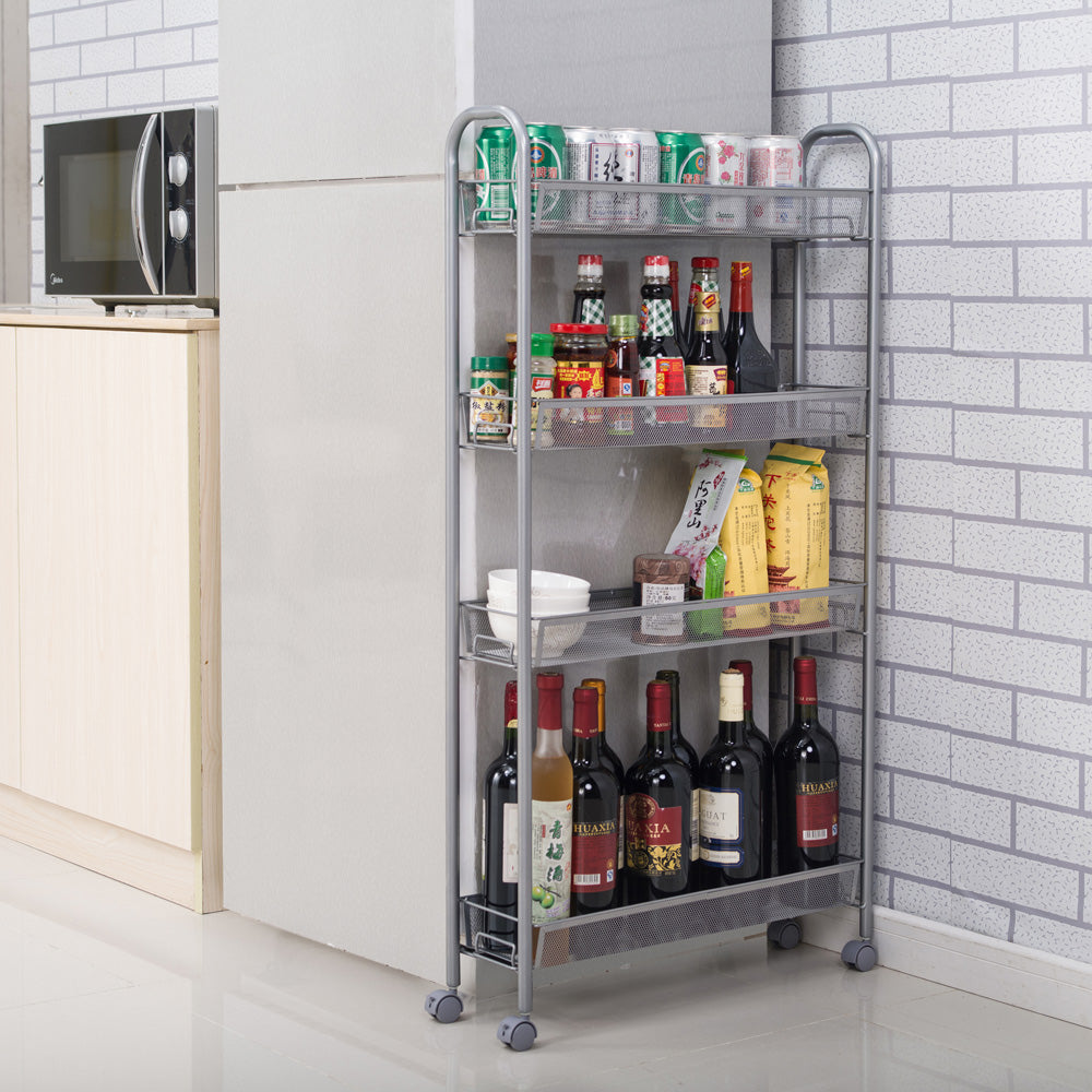 SEGMART 4-Tier Wire Shelving Unit, 21.7