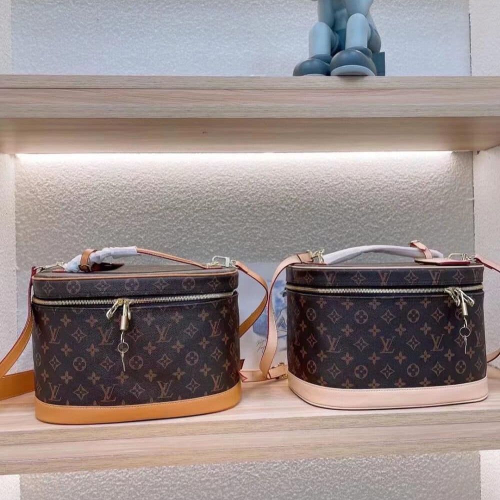 Louis Vuitton Nice Vanity Monogram Brown And Beige 12.6 Inches M44935