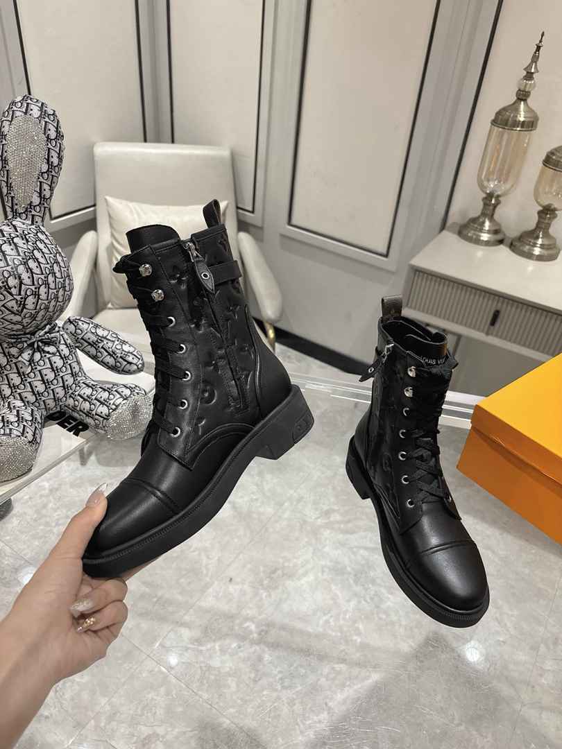 Louis Vuitton Citizen Flat Ranger Boot Monogram Black