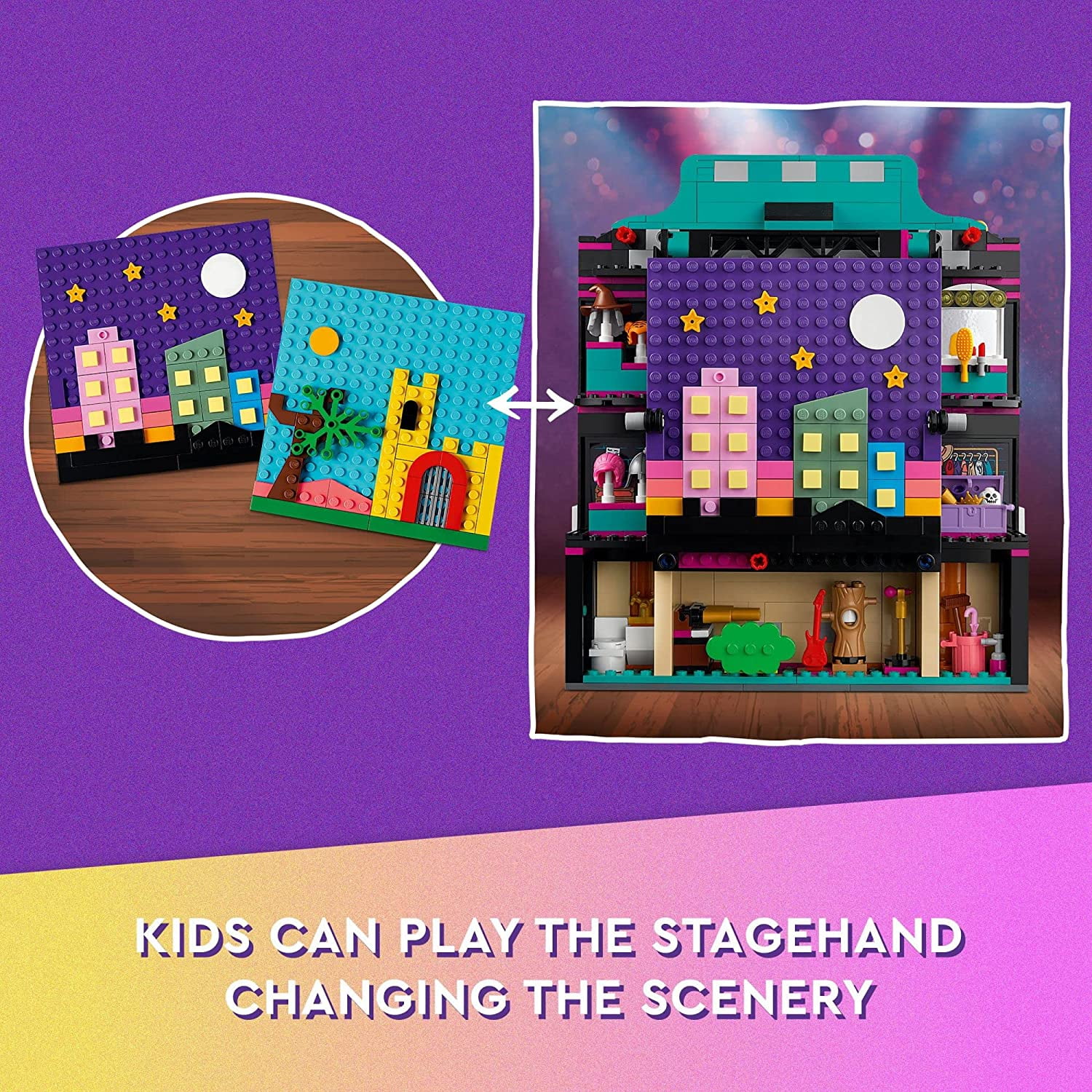 LEGO Friends Andrea's Theatre School Playset, 41714 Creative Toy, Gift Idea for Kids, Girls and Boys 8 Plus Years Old with 4 Mini-Dolls and Props Accessories