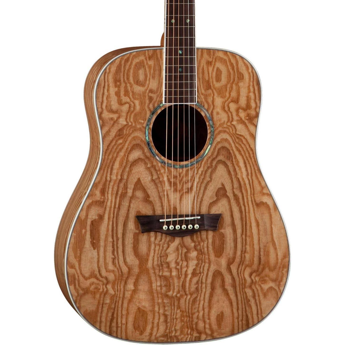 Dean AXS Dreadnought Quilt Ash Acoustic Guitar Gloss Natural