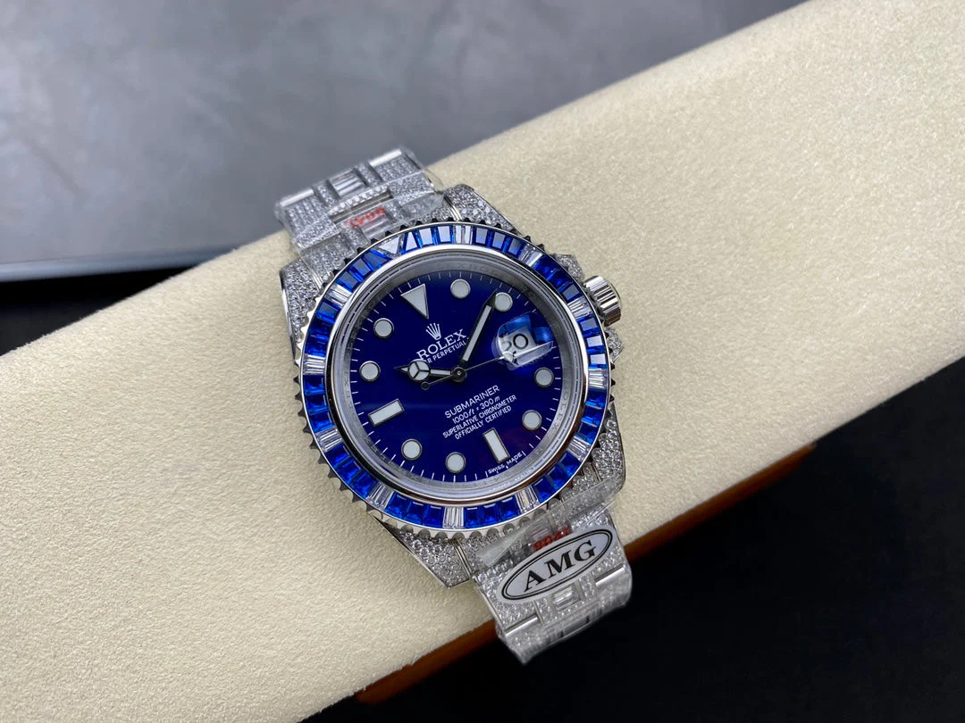 Rolex Submariner Date Blue Dial Full Diamond