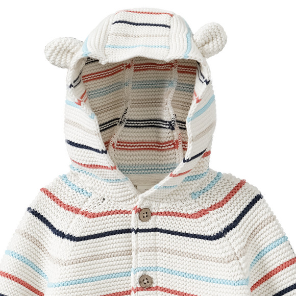 Topomini Newborn Strickjacke mit Öhrchen
