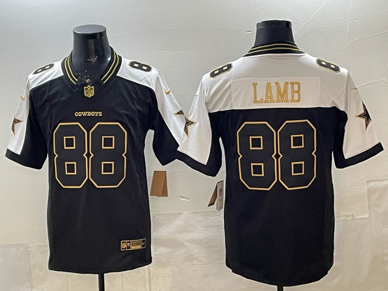 Men's Dallas Cowboys CeeDee Lamb #88 Black Player Jersey