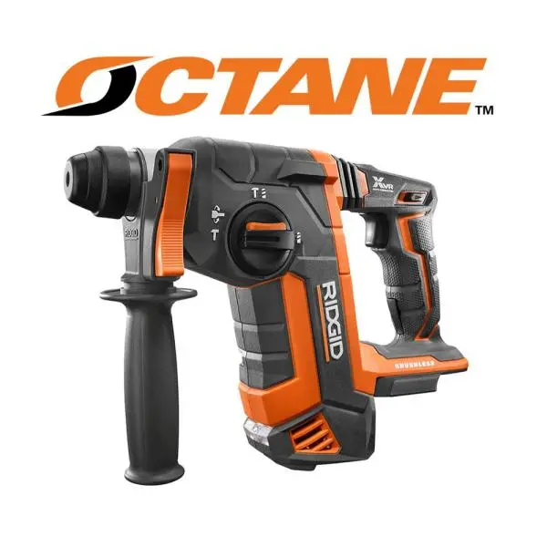 RIDGID R86711B 18V OCTANE SDS-Plus Rotary Hammer – Brushless Cordless 1″ Hammer Drill (Tool-Only)