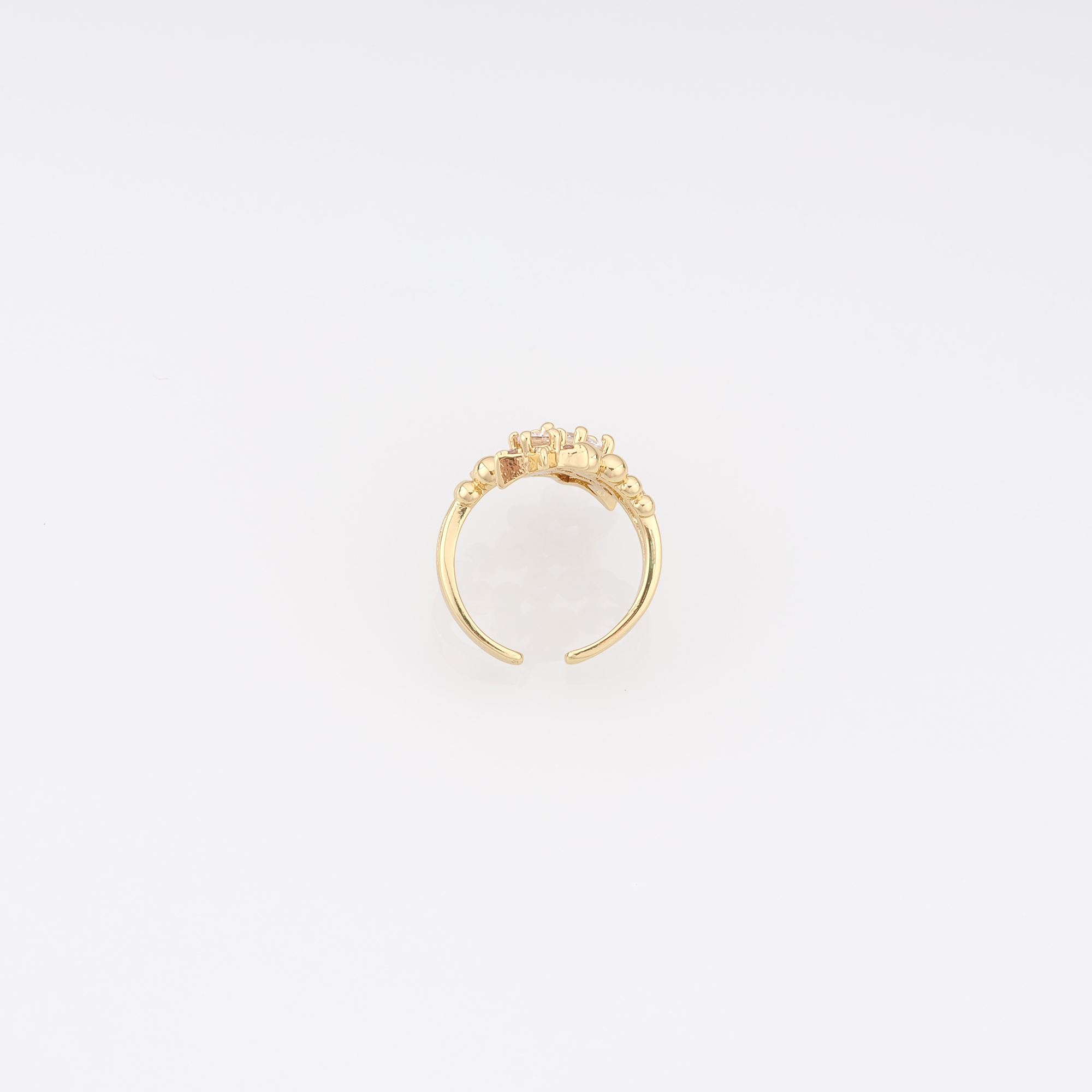 18K Gold Filled Star CZ Ring,Zirconia Ring,Adjustable Ring,Minimalist Ring,Open Ring