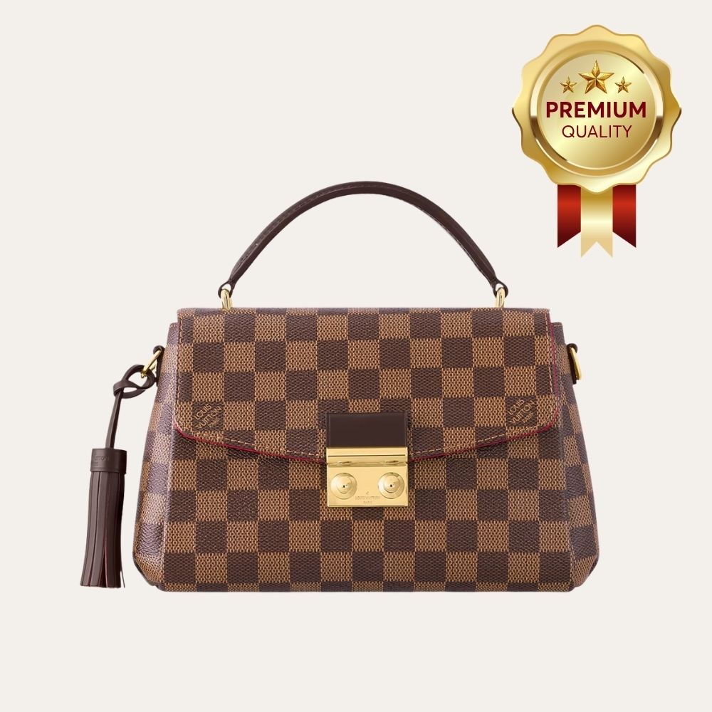 [Premium quality] – Louis Vuitton Croisette Damier Ebene Canvas 24cm N53000