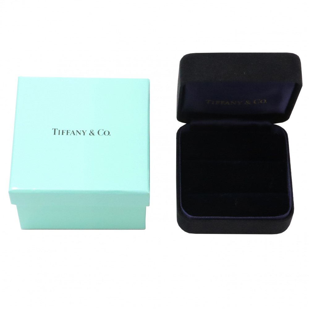 Tiffany & Co. Elsa Peretti Curved Band #6 Ring Platinum Diamond