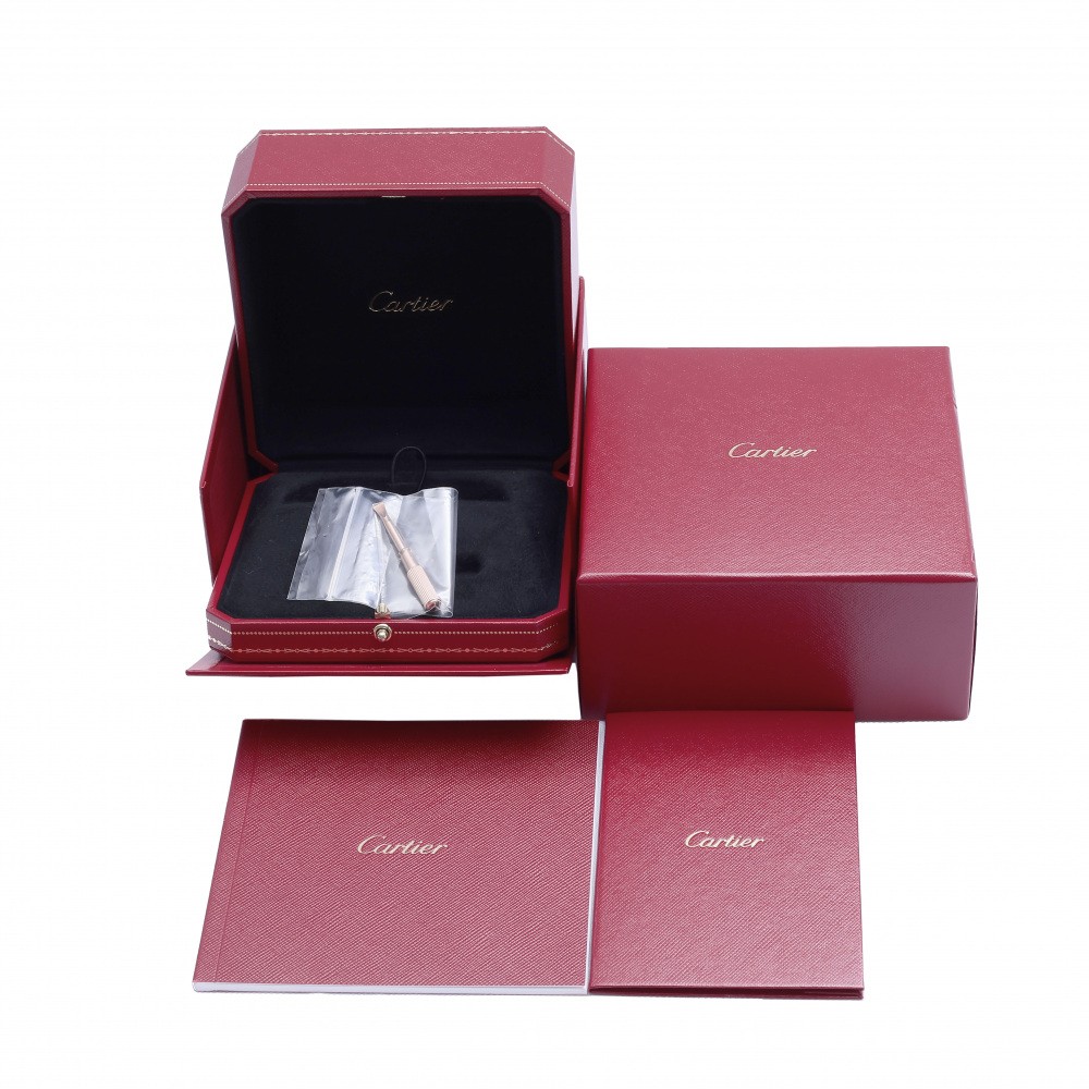Cartier Love Half Diamond #19 Bracelet 18K Rose Gold B6036000