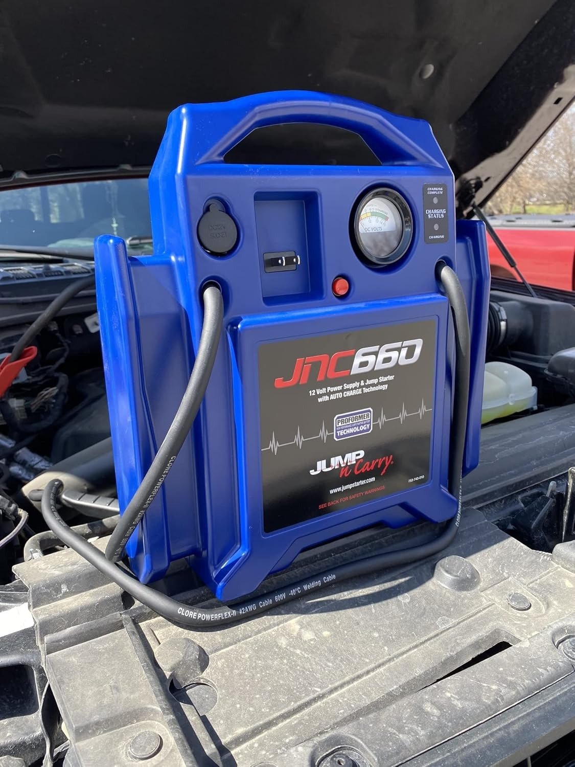 1700 Peak Amp 12 Volt Jump Starter , Blue