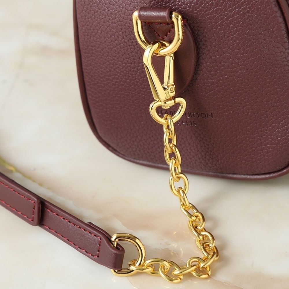 Louis Vuitton Speedy Bandouliere 20 Monogram Empreinte Grenat Red 8.1 Inches M25929