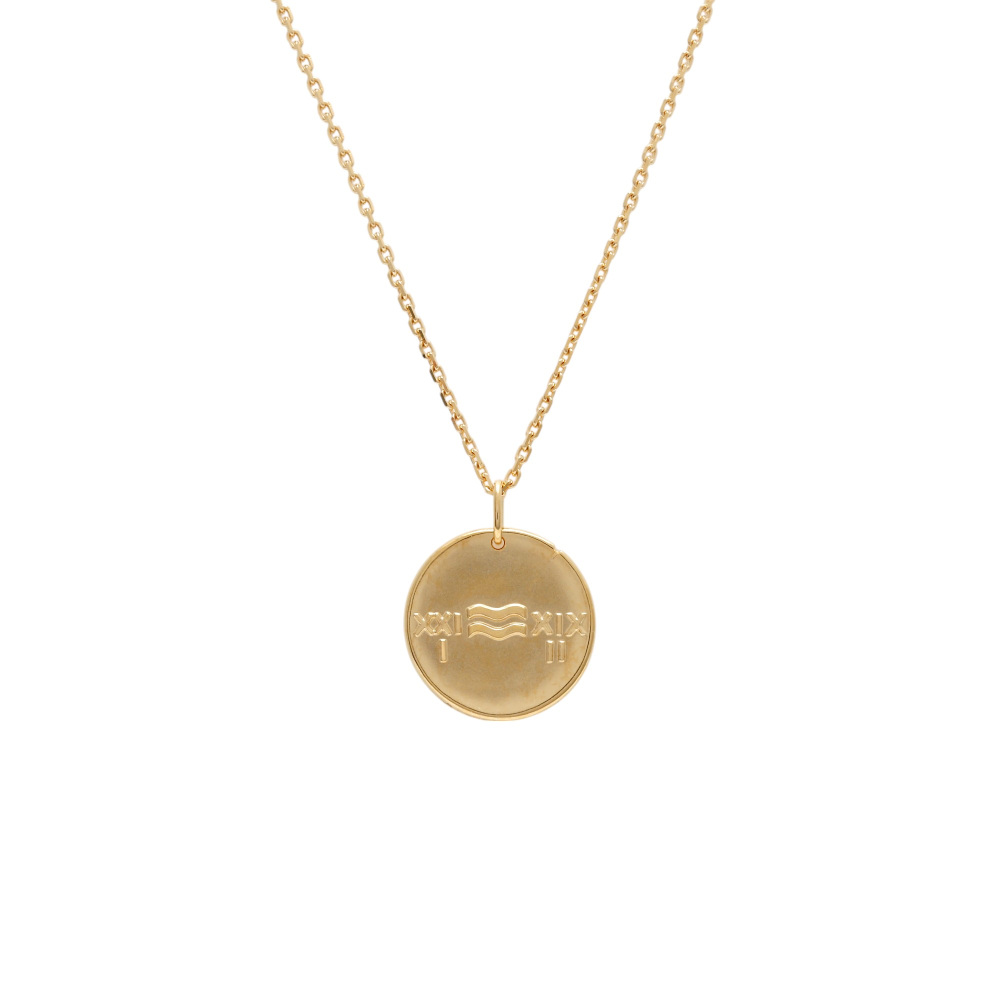 Van Cleef & Arpels Zodiac Aquarius Necklace 18K Yellow Gold