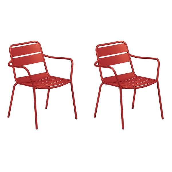 Oxford Garden Kapri Outdoor Aluminum Dining Chairs