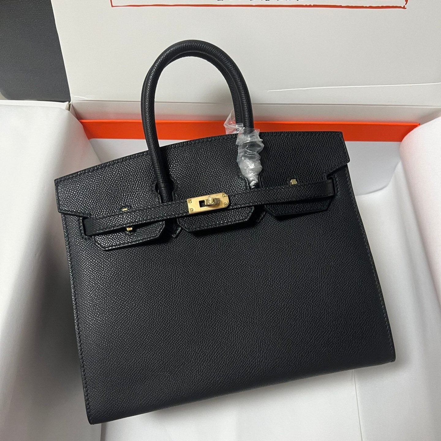 Hermes Birkin Sellier Black Epsom Leather Gold Hardware