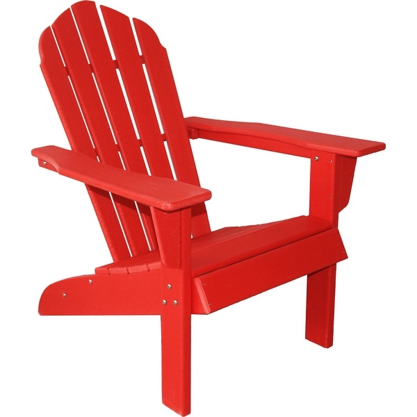 ResinTeak All Weather Essential Adirondack Chair,HDPE Poly Lumber
