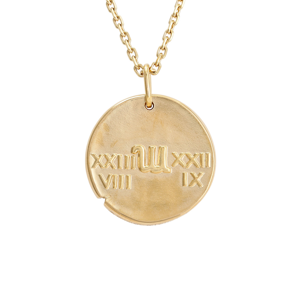 Van Cleef & Arpels Zodiac Virginis Virgo Necklace 18K Yellow Gold