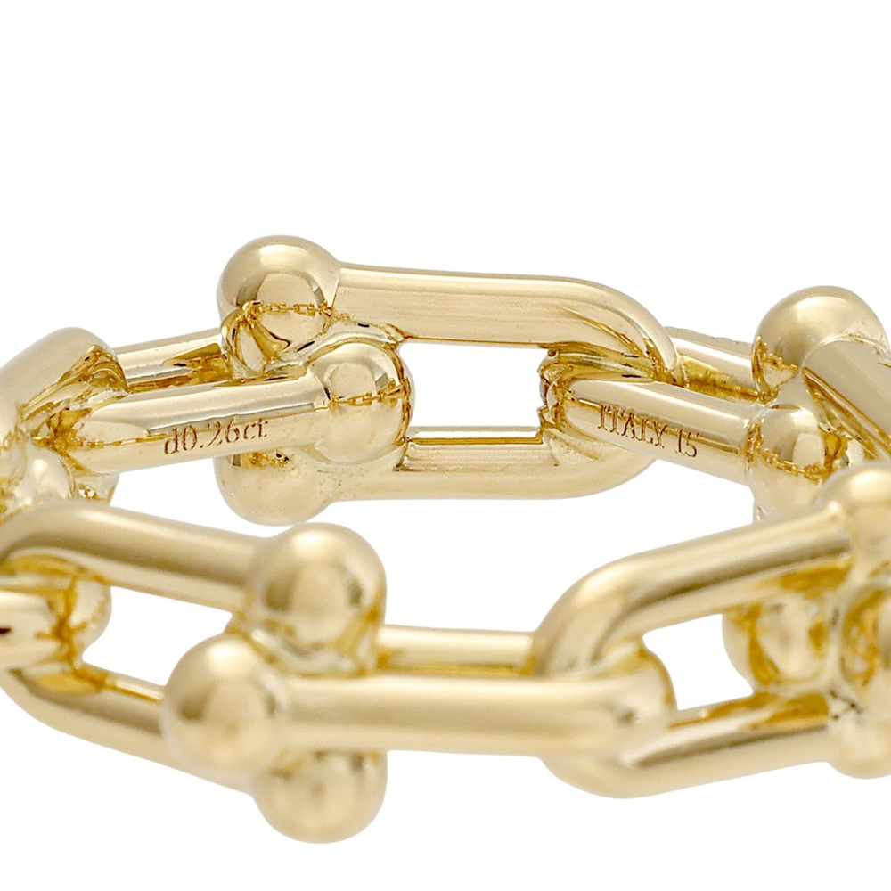 Tiffany & Co. Hardware Ring 18K Yellow Gold Diamond 72668049