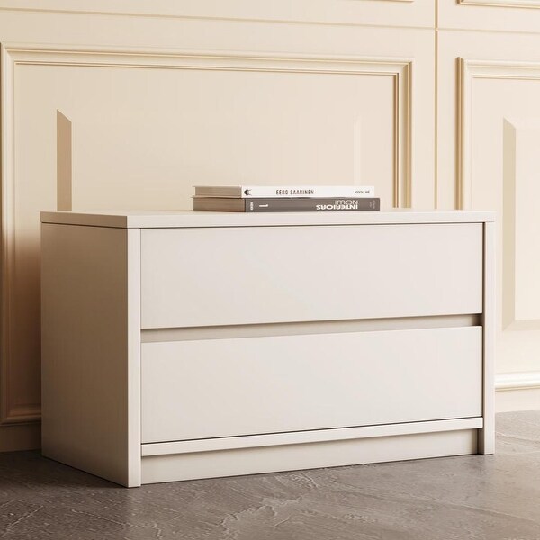 23.6in Stackable 2 Drawer Dresser,Small Wardrobe for Wardrobe,