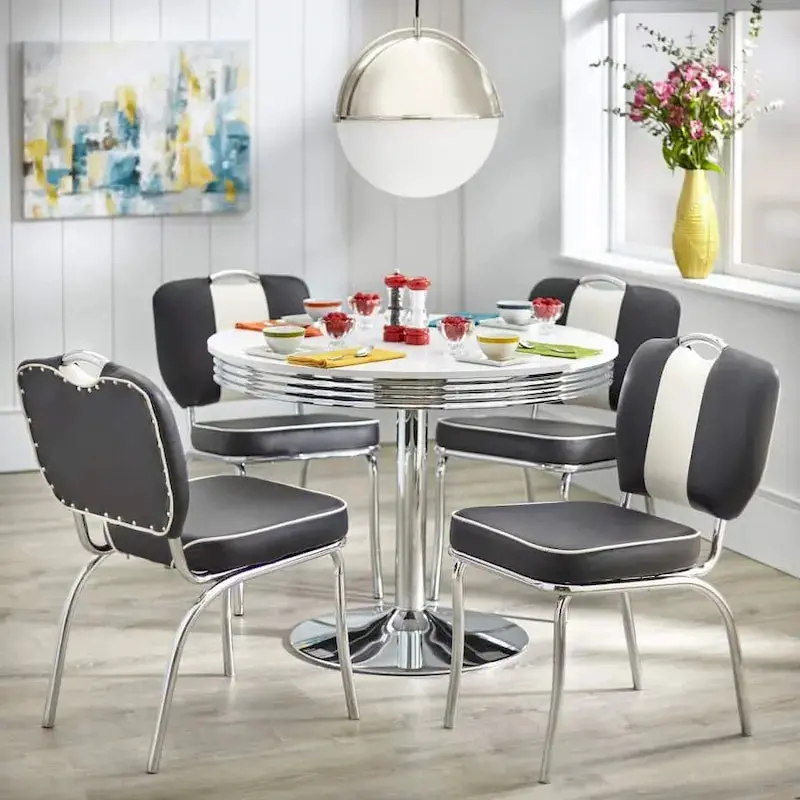Simple Living Raleigh Retro Dining Set – 5-Piece Vintage-Inspired Kit
