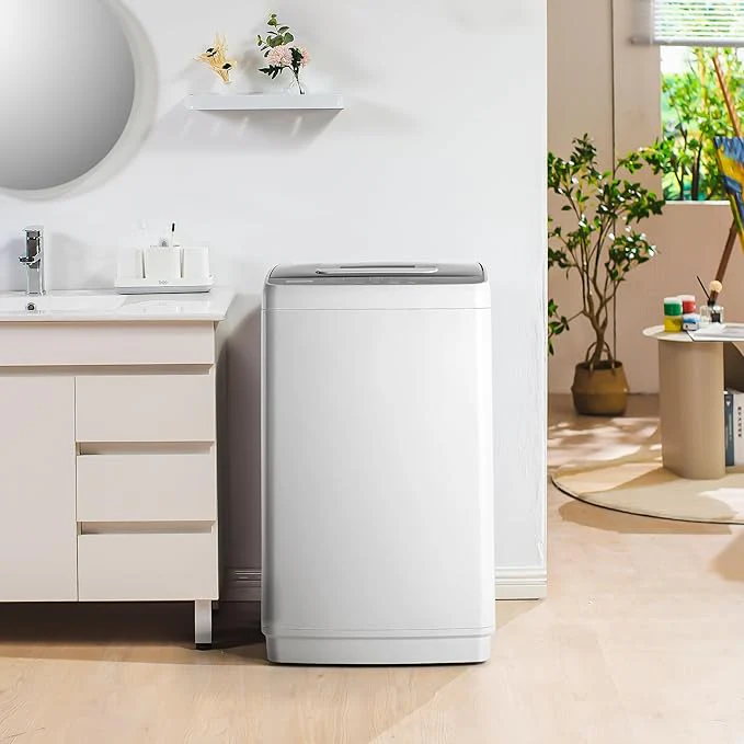 1.03cu.ft Home Washer, Small Portable Washing Machine with 10 Programs 5 Water Levels