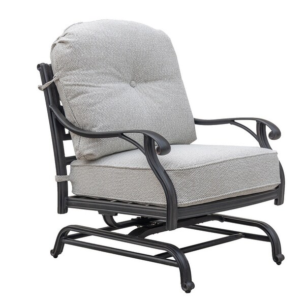Ventura Cast Aluminum Club Motion Chair with Cushion (Set of 2)