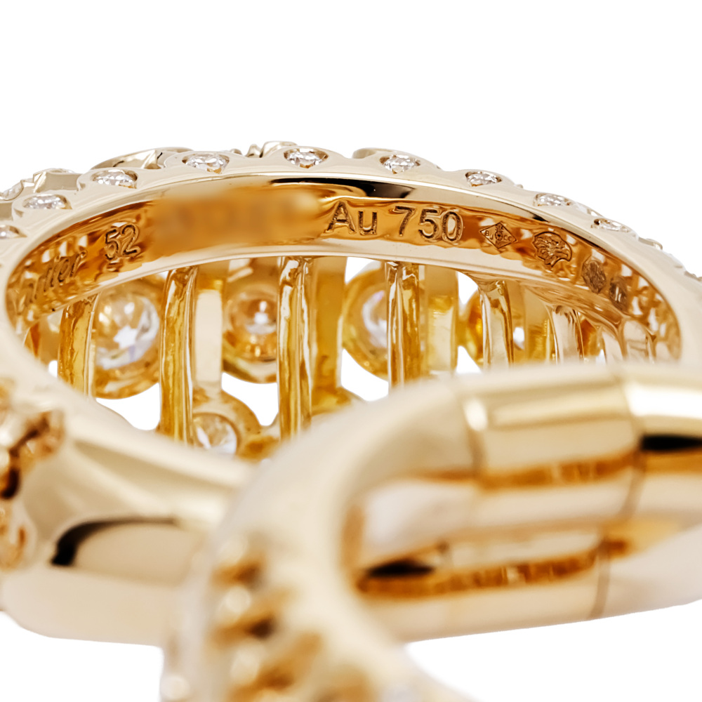Cartier Libre Ring 18K Yellow Gold Diamond H4403500