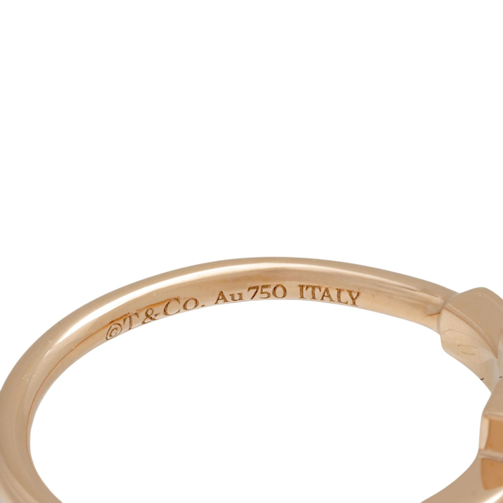 Tiffany & Co. Tiffany T Diamond Wire Ring 18K Rose Gold 60147315