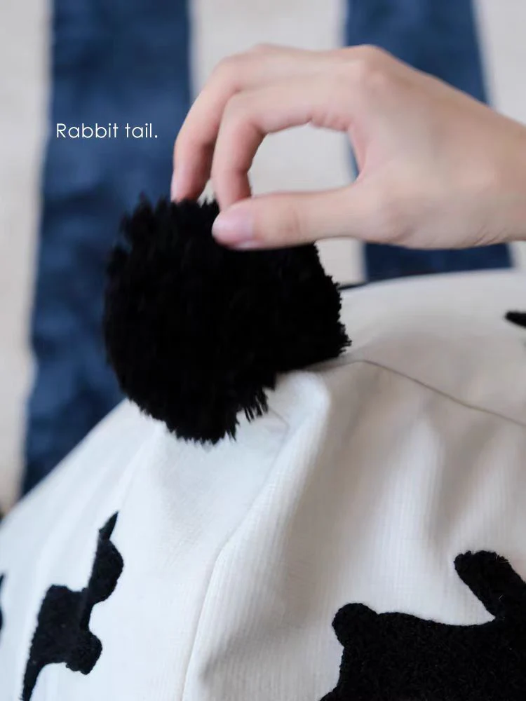 CH065 (Small) - Year of the Rabbit Pouf