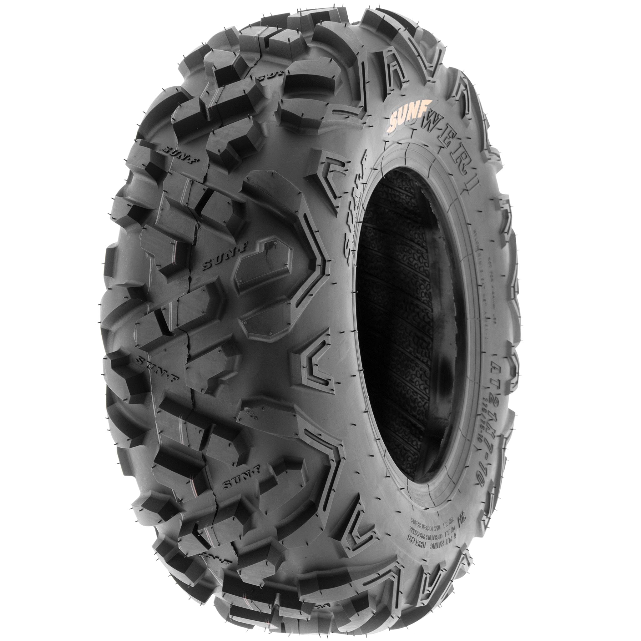 SunF 18×9.5-8 18×9.5×8 ATV UTV All Terrain AT Tire 6 PR A051 (Single)