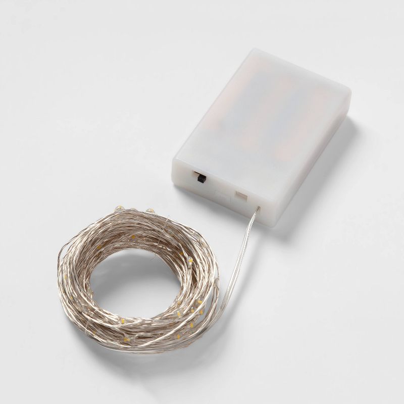 90ct Extended LED Fairy Light Silver - Room Essentials™12