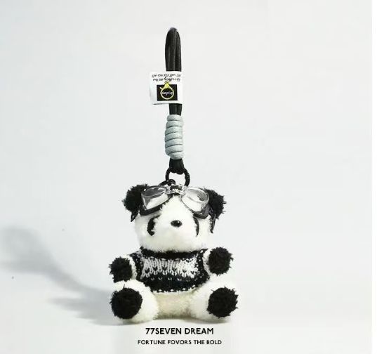 Black and white panda pendant - cnluxepick