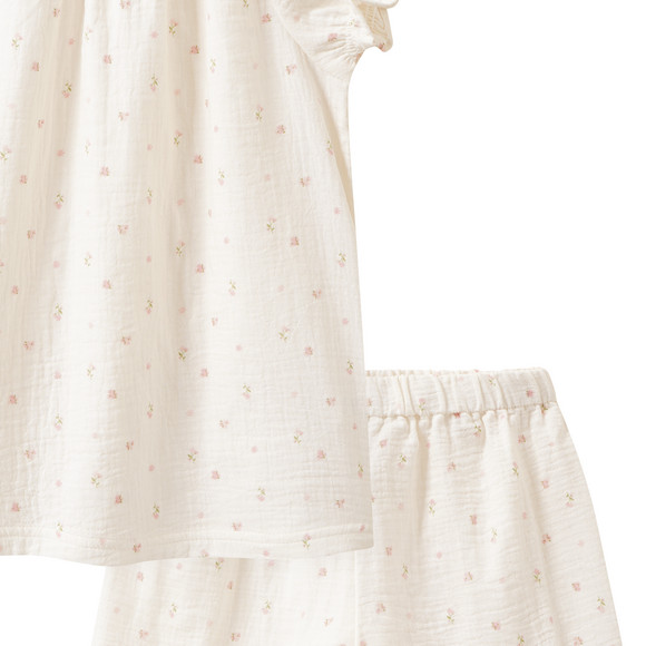 Yigga Mädchen Musselin-Shorty mit Blümchen-Print