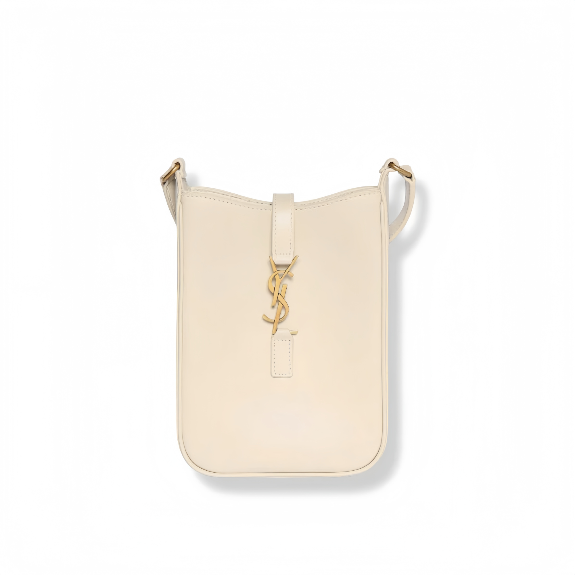 Saint Laurent Le 5 A 7 Mini Vertical Bag Cream 18Cm
