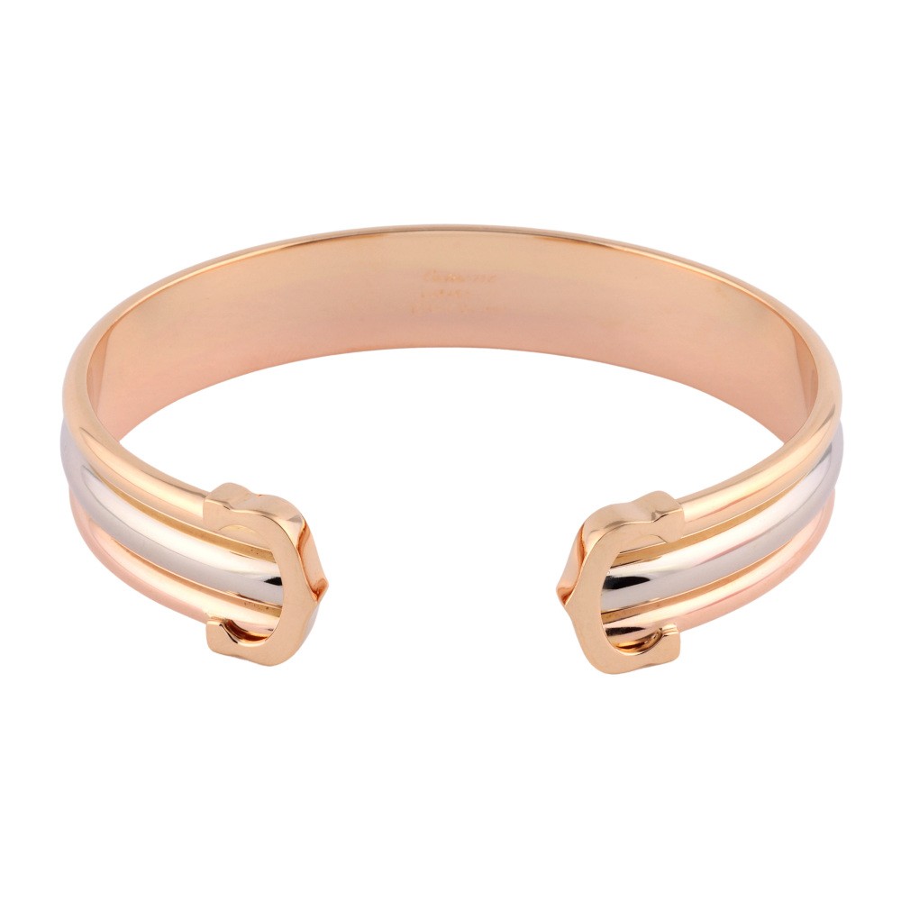 Cartier 2C Bracelet Tri-Gold