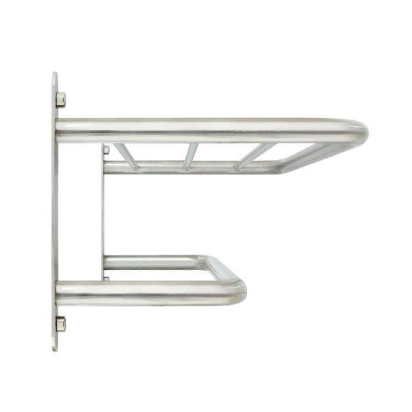 Modona Hotel Grade 24 in. Wall Mounted Towel Rack in Satin Nickel