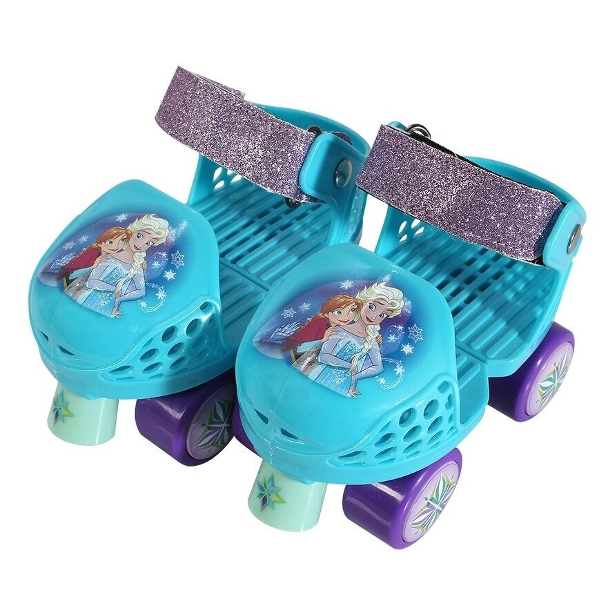 PlayWheels Frozen Rollerskate Junior Size 6-12 with Knee Pads