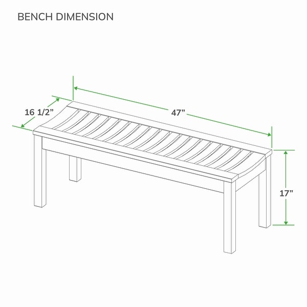 Cambridge Casual Paxton 3piece Teak Patio Dining Set