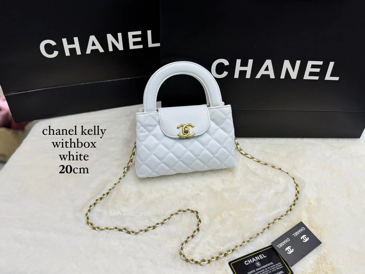 Chanel Bag | Kelly Nano Calfskin White