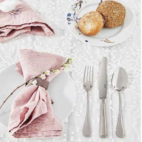 Sambonet Perles 5 Piece Place Setting Hollow Handle 52702-95