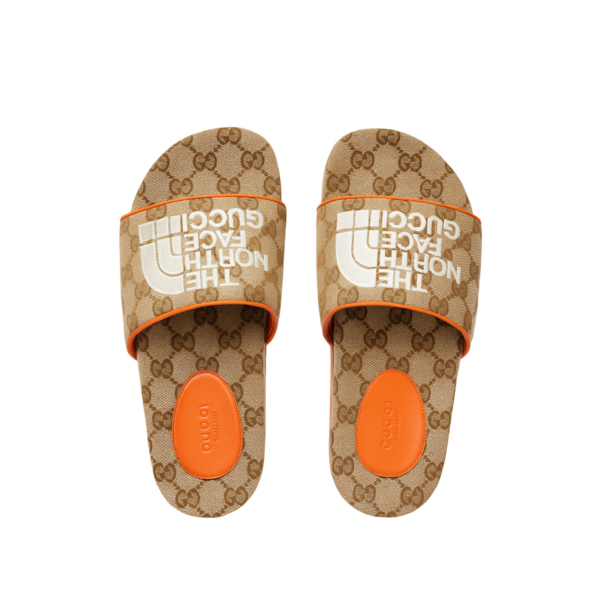 Gucci X The North Face Women?S Slides Beige Orange