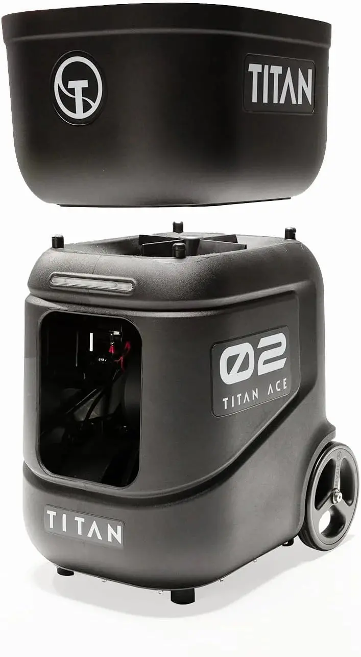 Titan ACE Automatic Pickleball Machine — Adjustable Speed, Spin & Feed Settings