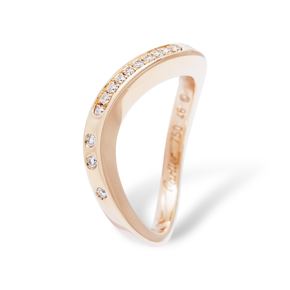 Cartier Nouvelle Berg Ring 18K Rose Gold Diamond B4094400