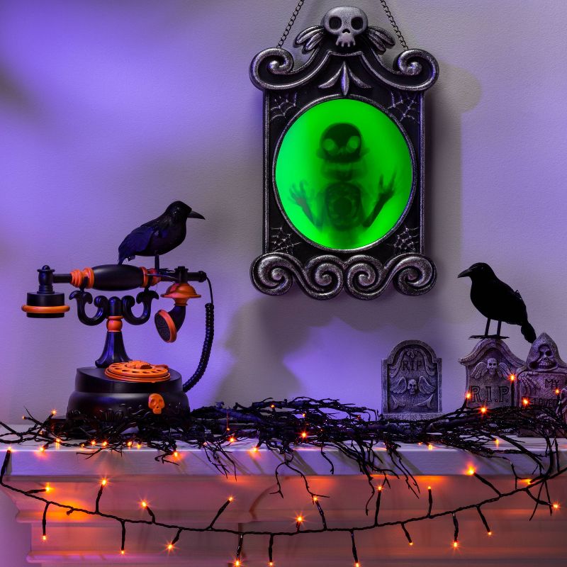 60ct LED Dewdrop Halloween Fairy String Lights Garland Orange - Hyde and EEK! Boutique™