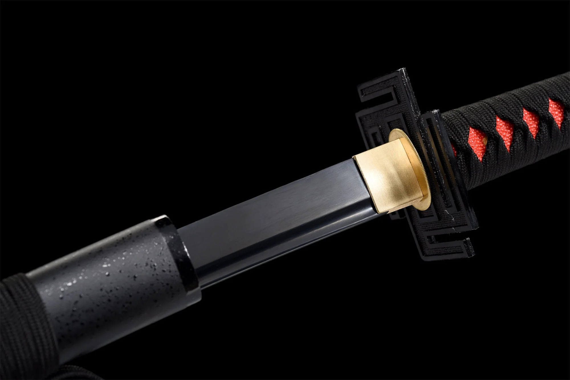 Tensa Zangetsu Katana – Black Blade, High-Carbon Steel
