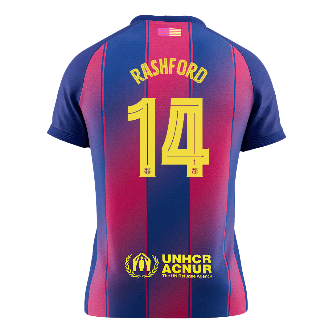 RASHFORD #14 Barcelona Home Soccer Jersey 2025/26 - UCL