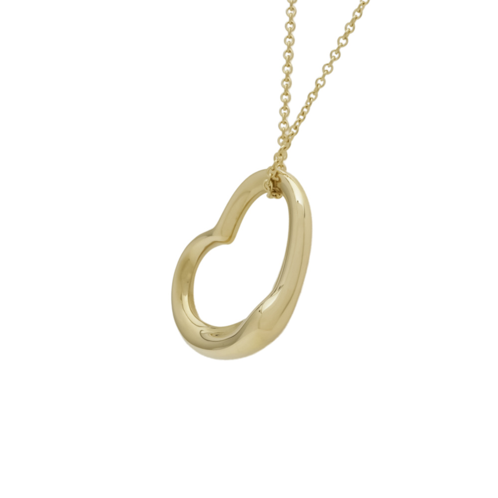Tiffany & Co. Open Heart Necklace 18K Yellow Gold